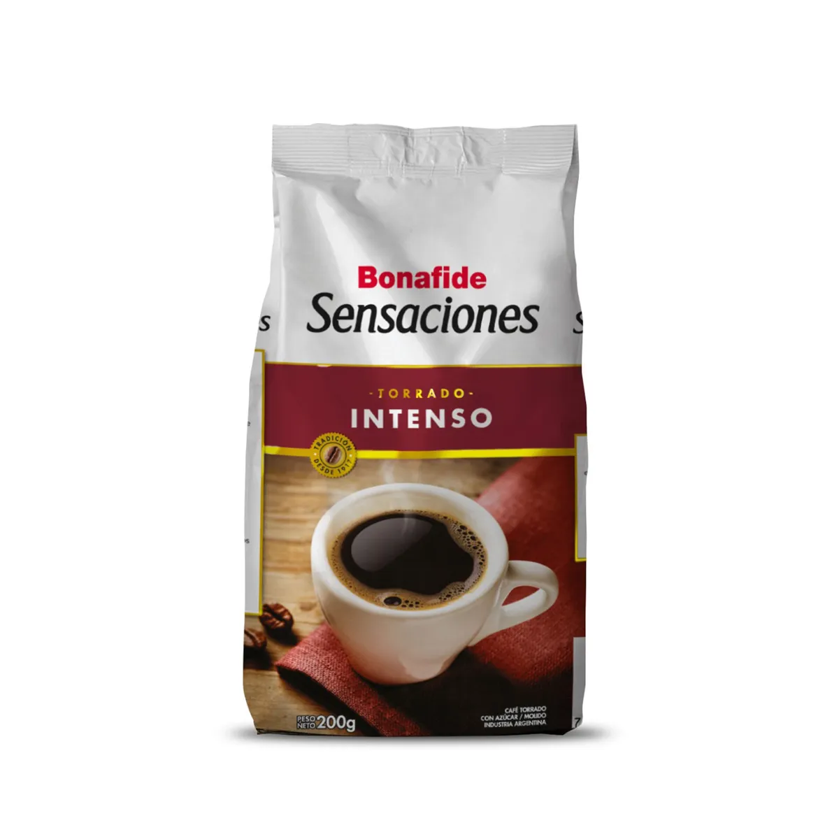 Café molido torrado Bonafide Sensaciones intenso 200 grs