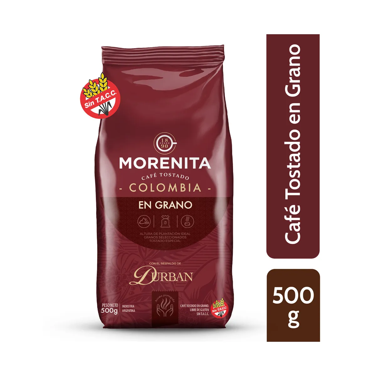 Café en grano Morenita tostado Colombia 500 g.