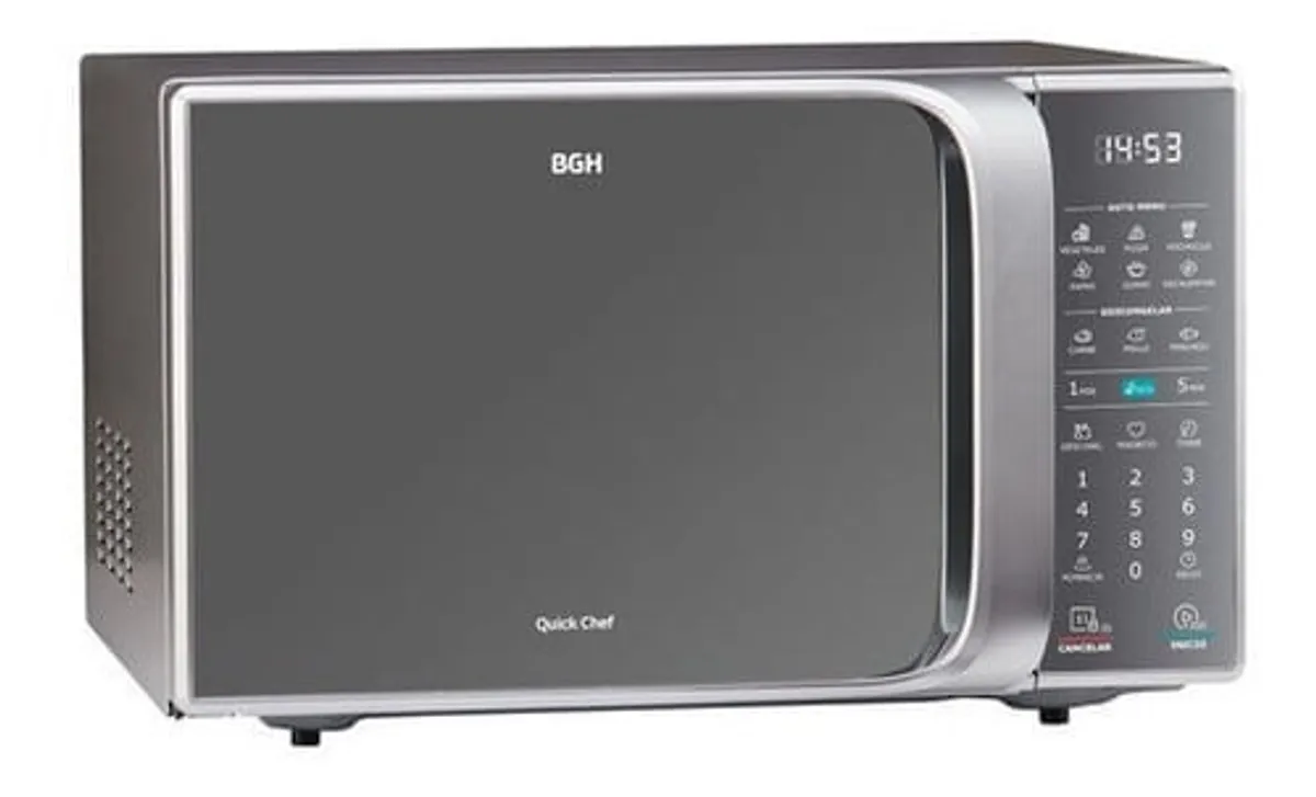 Microondas Grill BGH Quick Chef B120ds20 Silver 20l 220v