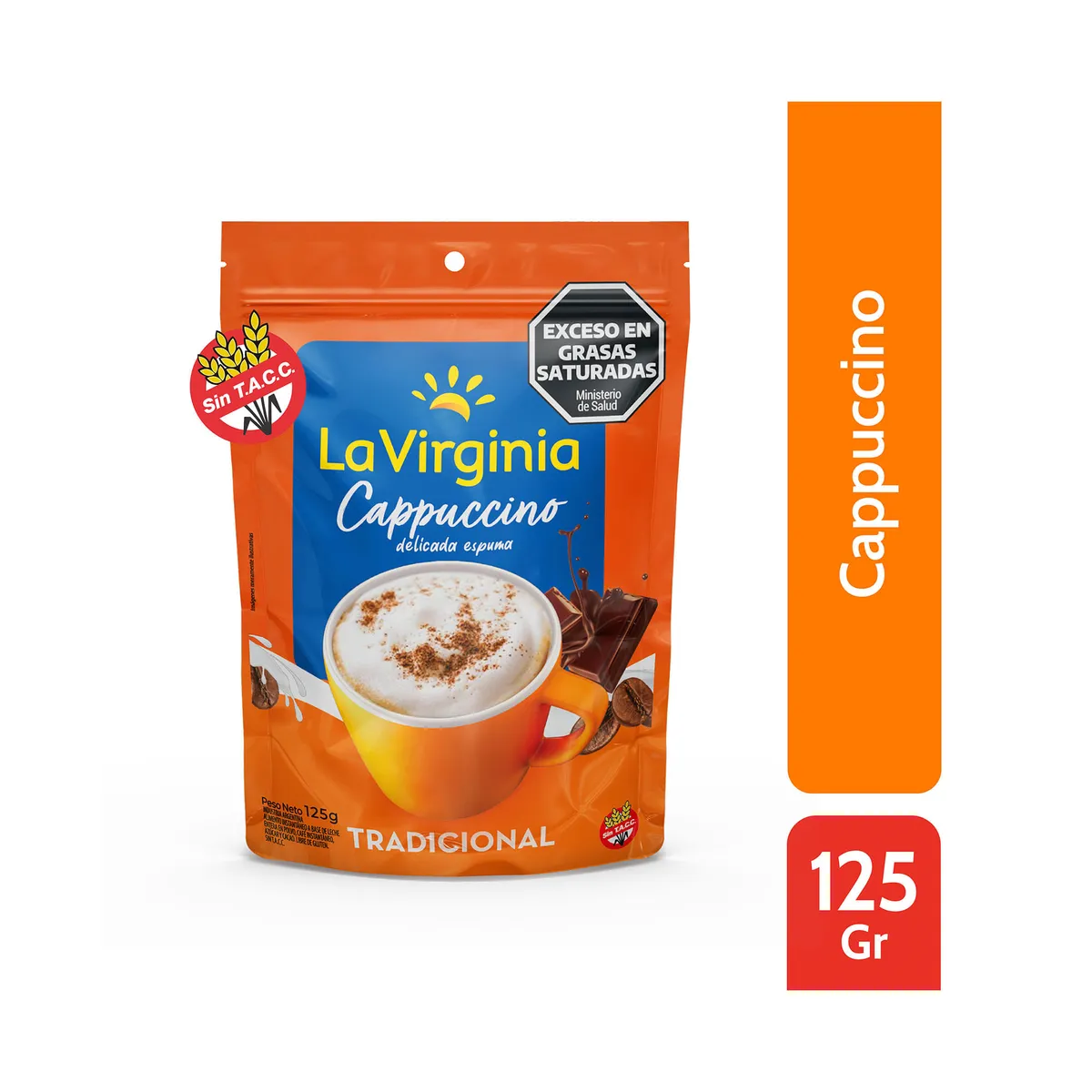 Cappuccino La Virginia instantáneo dp 125 g.