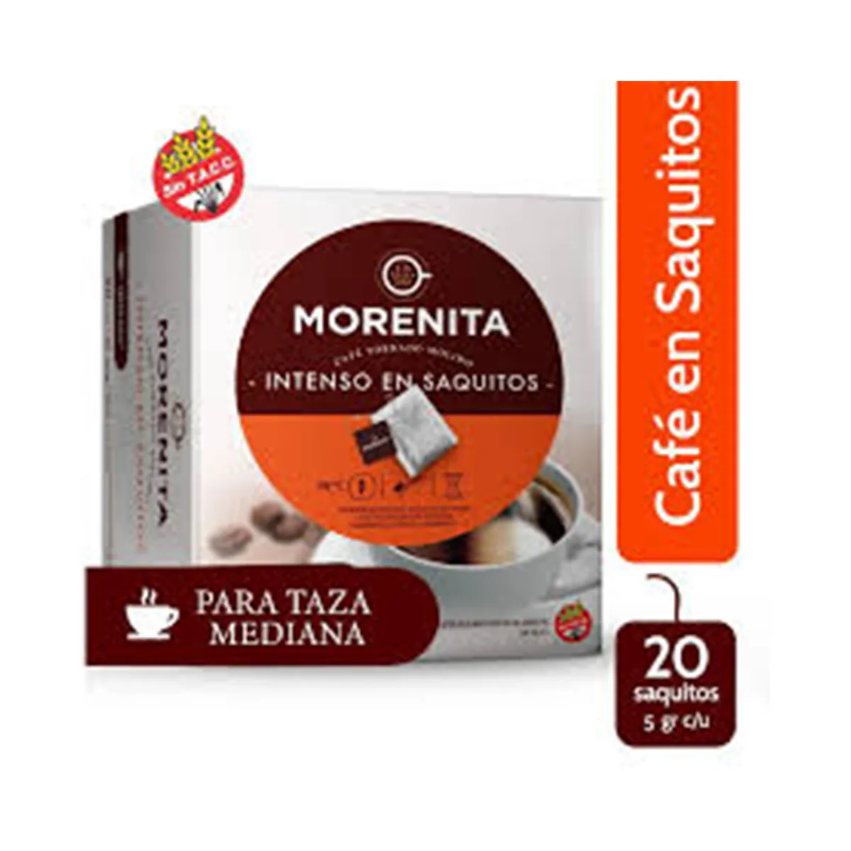Café Morenita intenso saquitos 5 g.