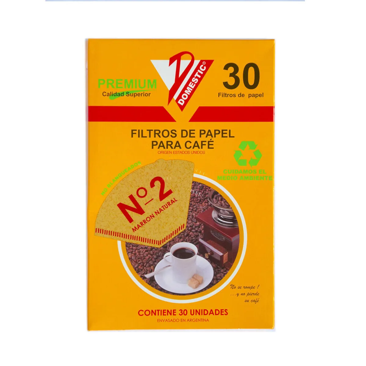 Filtro de café Domestic número 2 30 u.