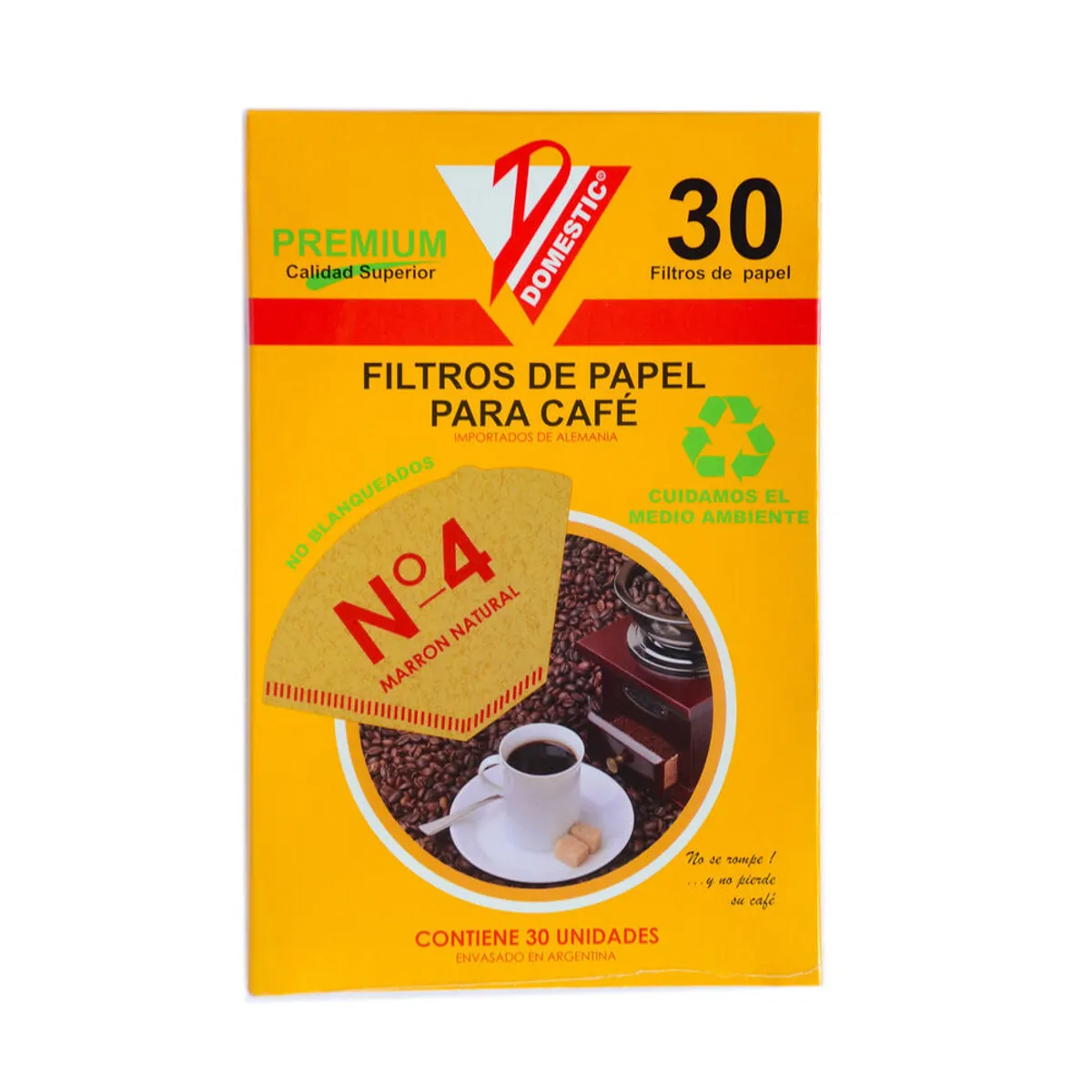 Filtro de café Domestic número 4 30 u.
