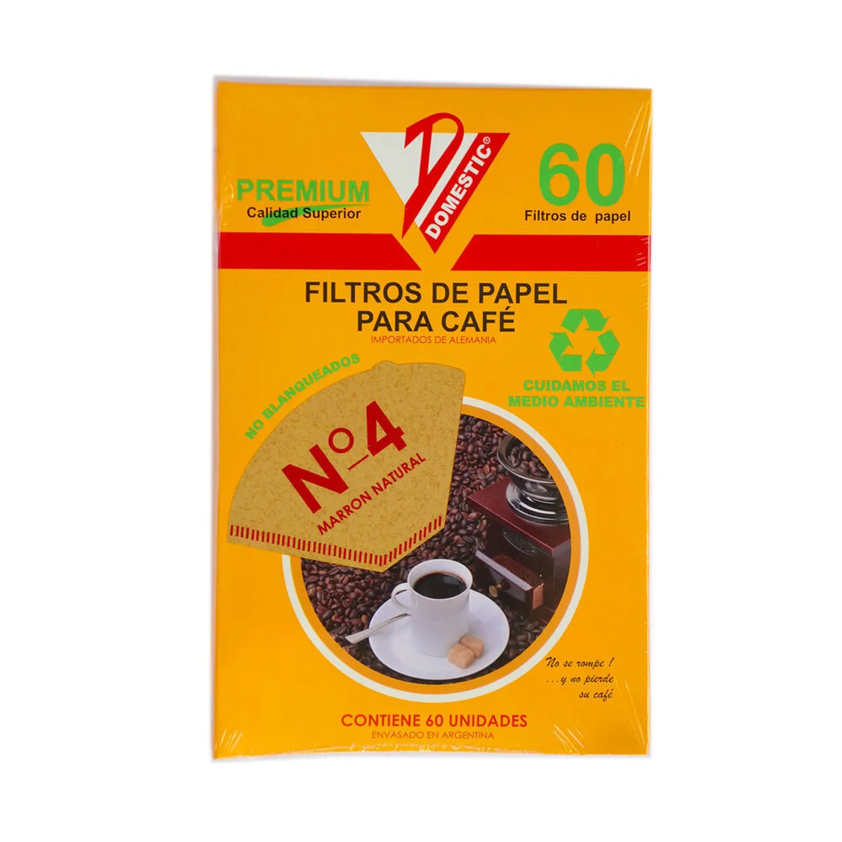 Filtro de café número 4 Domestic 60 u.