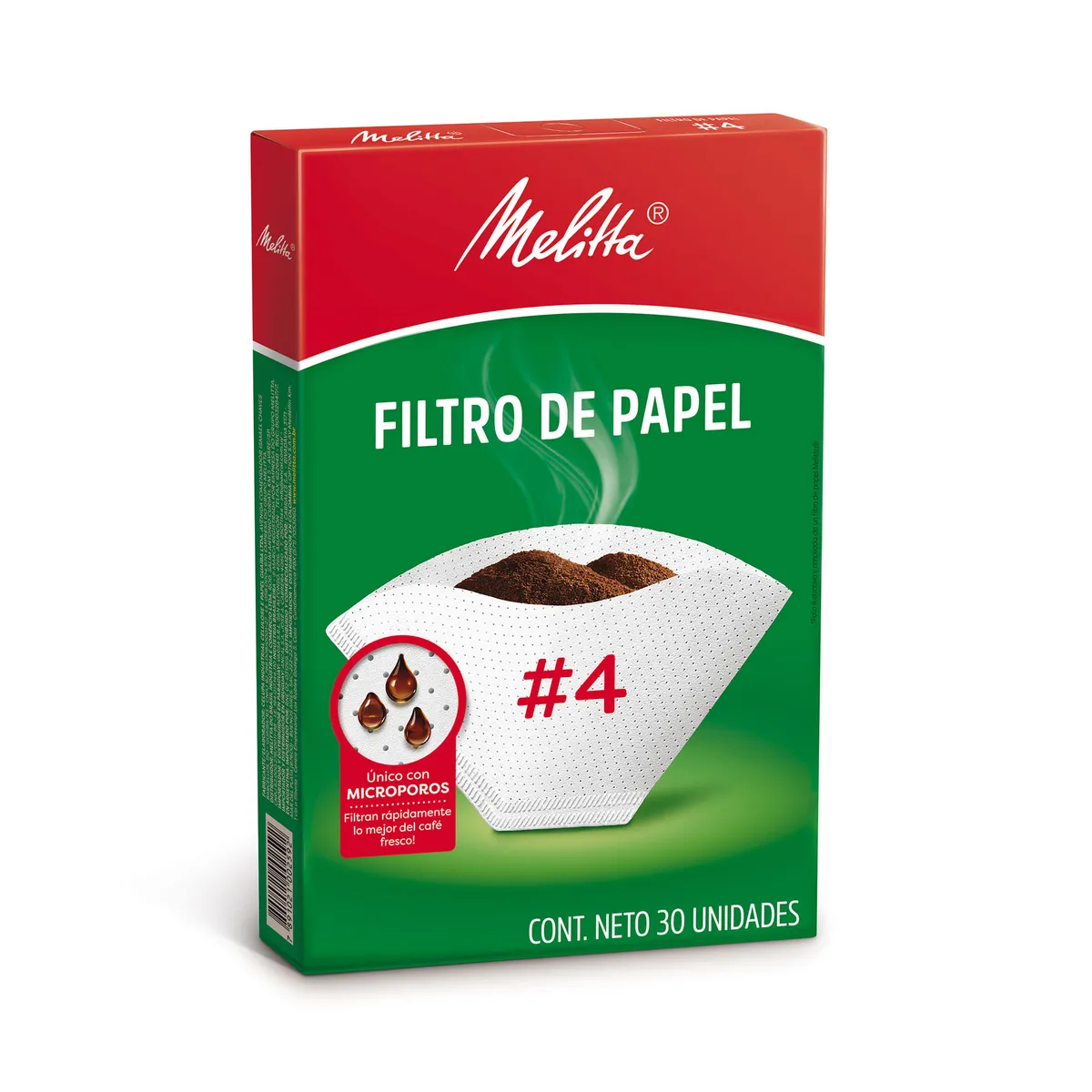 Filtro de café de papel número 4 Melita 30 u.