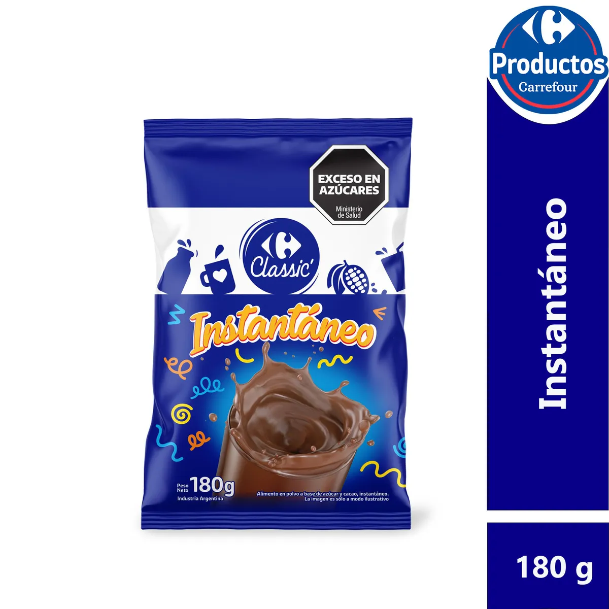 Cacao en polvo Carrefour classic pouch 180 g.