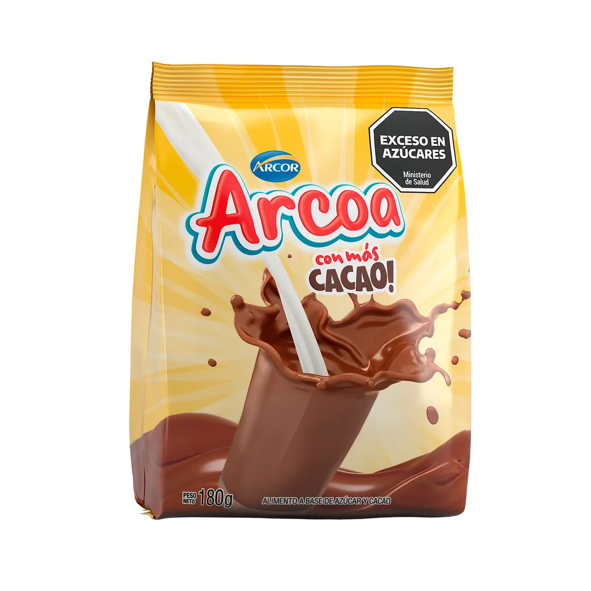 Cacao en polvo Arcor en bolsa 180 g.