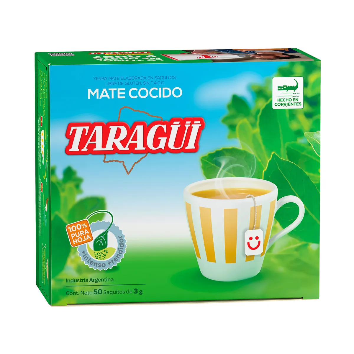 Mate cocido saquitos diamantados Taragüi x 50 uni