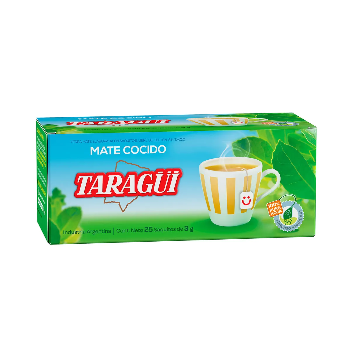 Mate cocido saquitos diamantados Taragüi x 25 uni