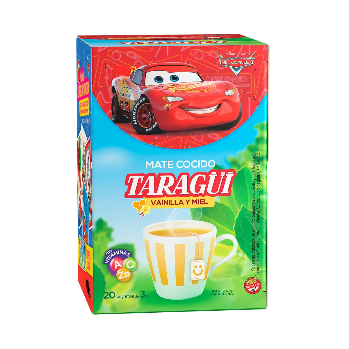 Mate cocido niños con vitamina A + C + zinc Taragüi 20 u.