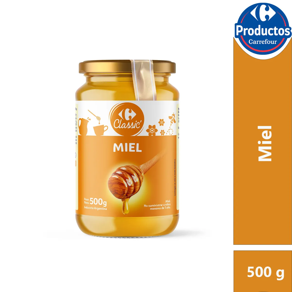 Miel liquida Carrefour pradera 500 g.