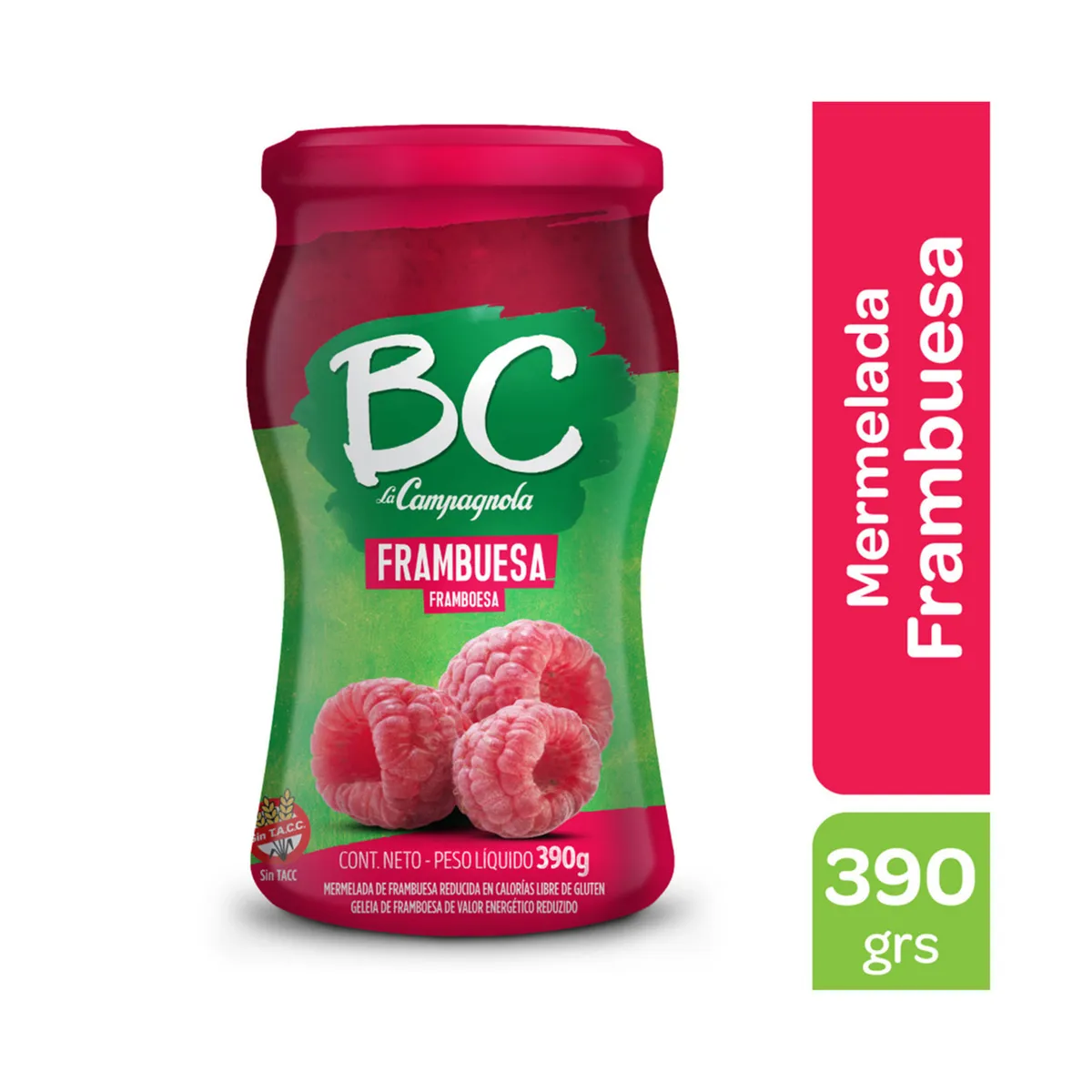 Mermelada de frambuesa BC La Campagnola 390 grs