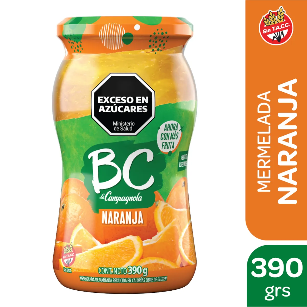 Mermelada BC La Campagnola de naranja 390 g.
