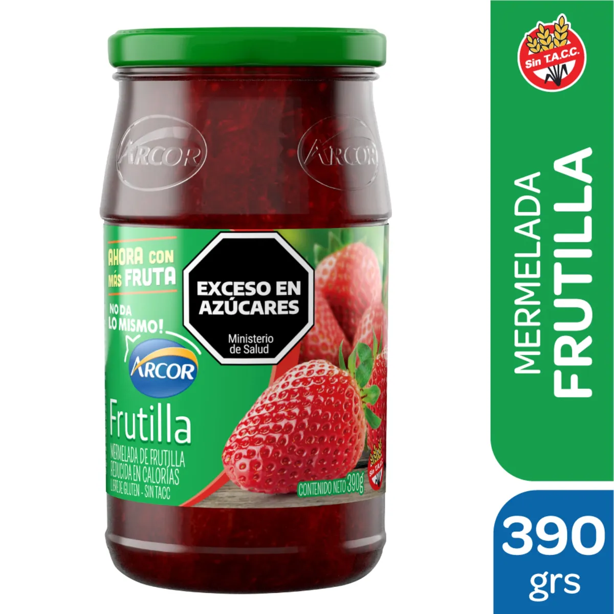 Mermelada Arcor frutilla light 390 g.