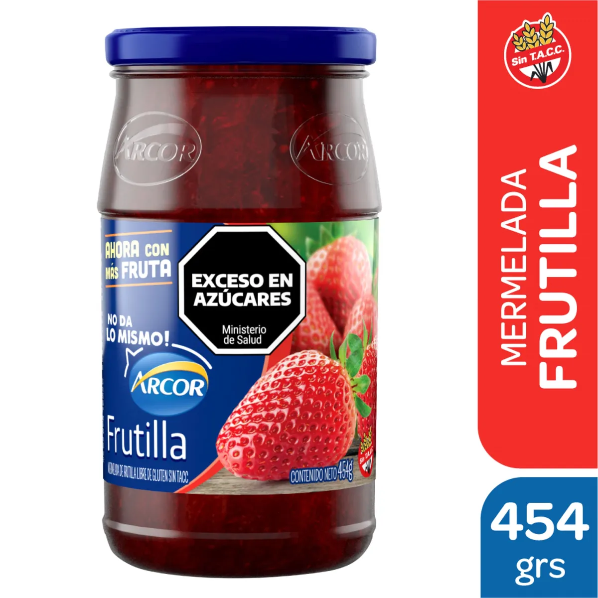 Mermelada de frutilla Arcor 454 g.