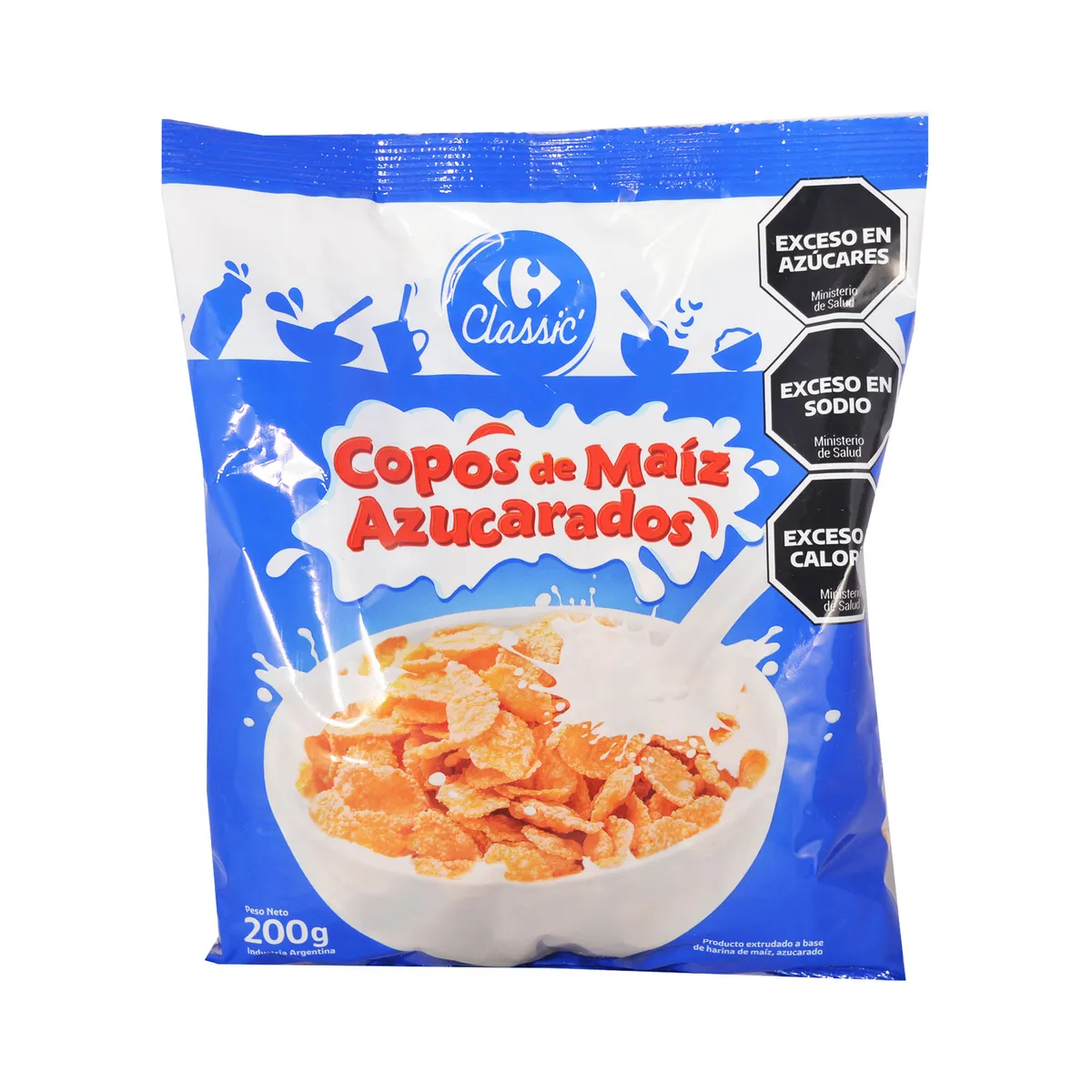 Copos azúcarados Carrefour Classic 200 g.