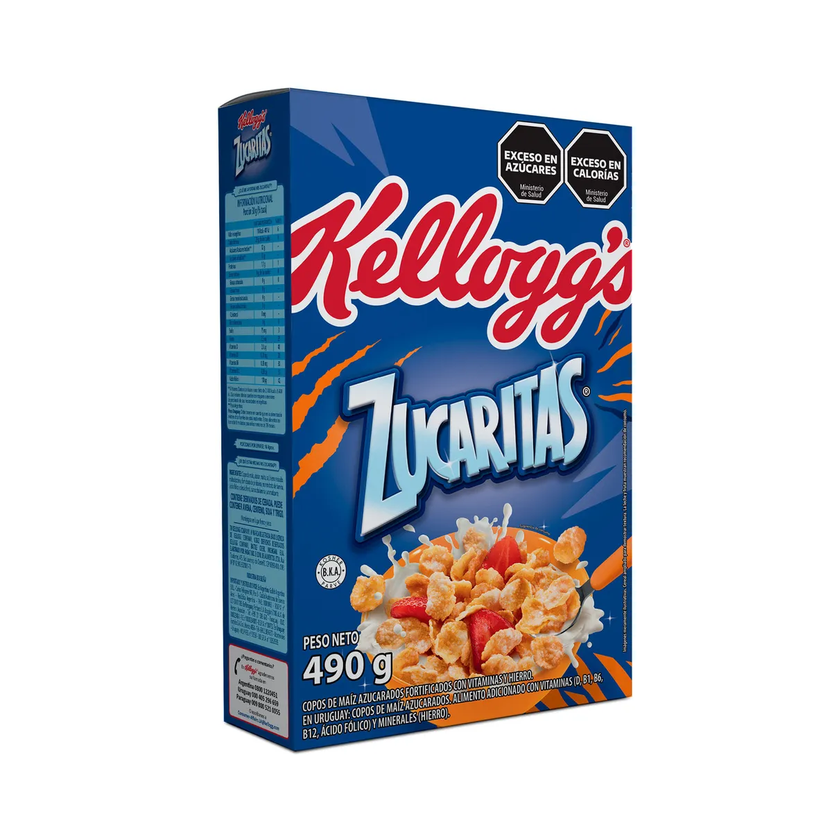 Copos de maíz Zucaritas azúcarados 490 g.