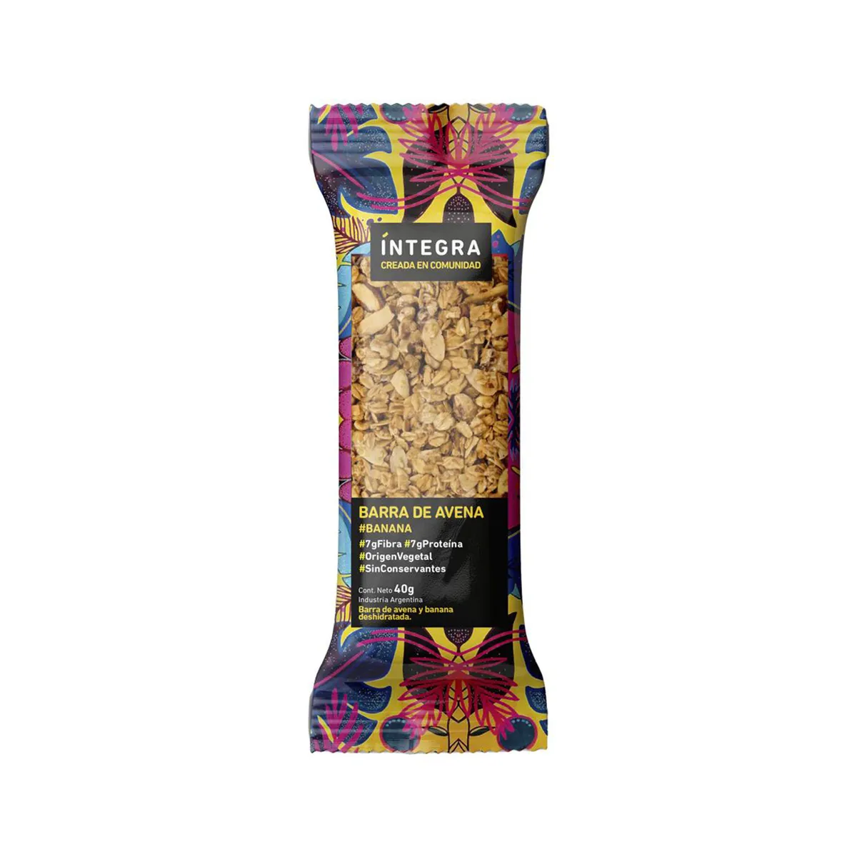 Barra de cereal Integra de banana 40 g.