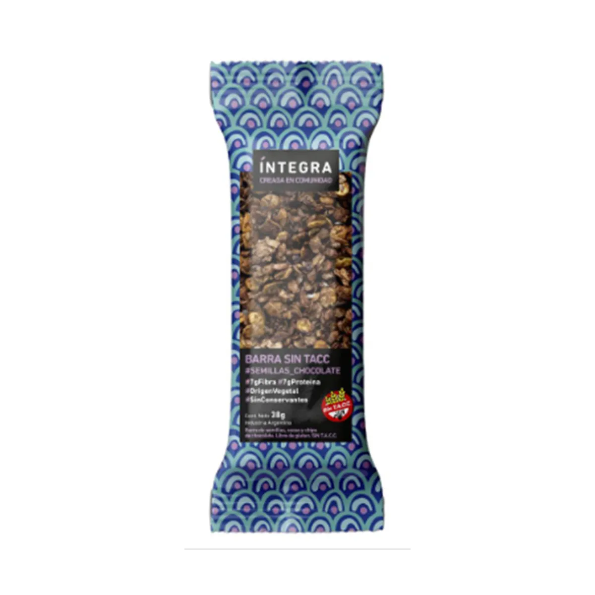 Barra Integra de choco sin tacc 38 g.