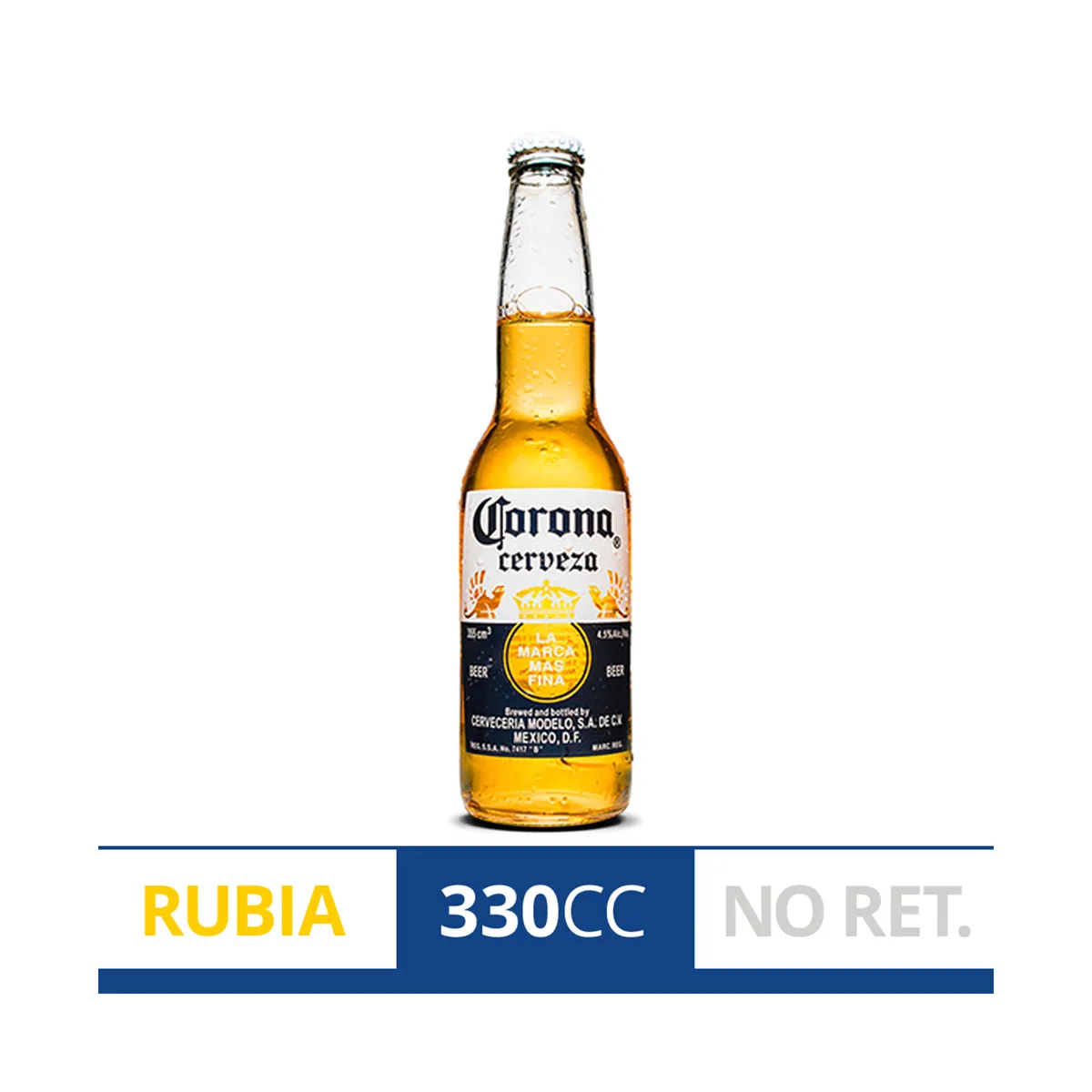 Cerveza rubia Corona 330 ml