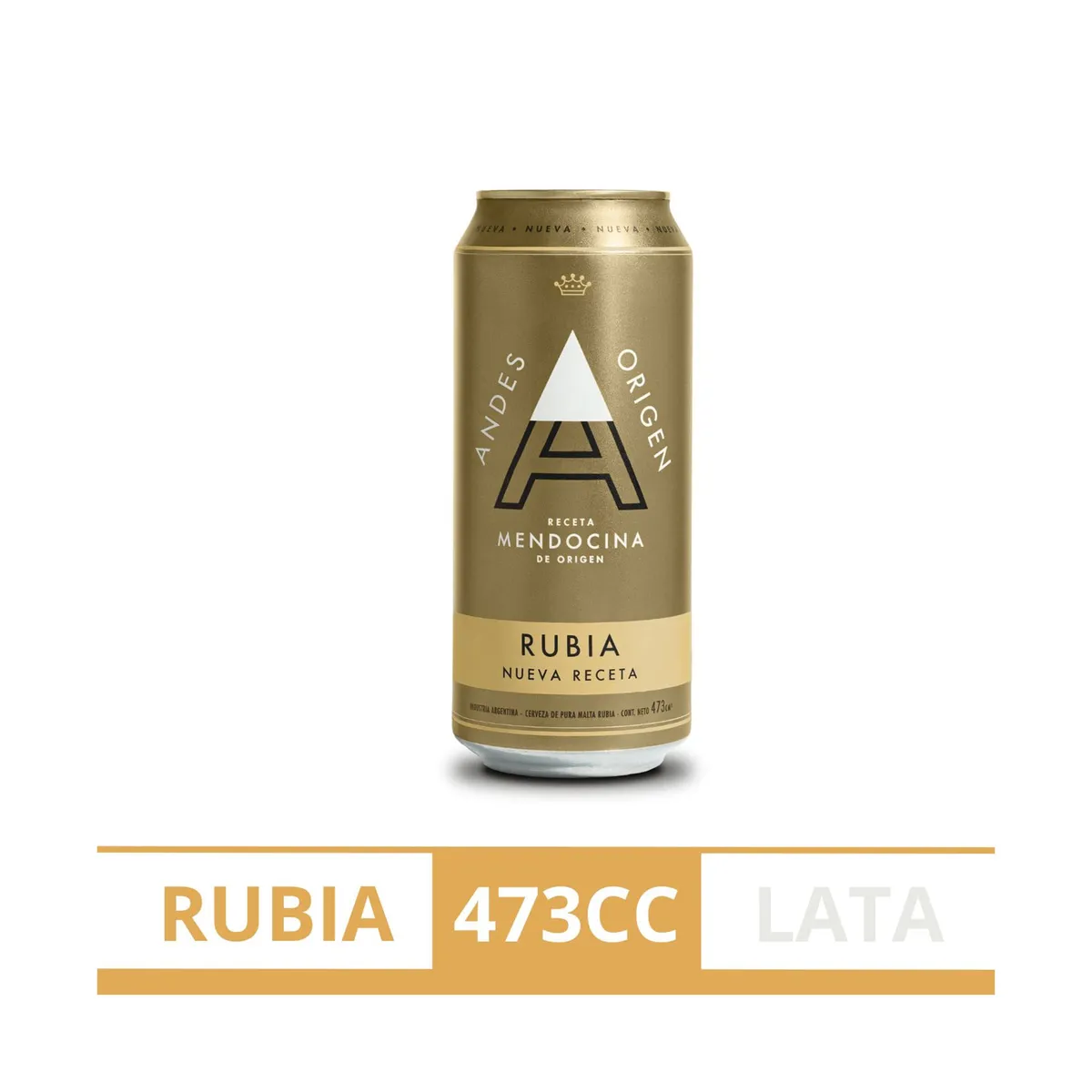 Cerveza rubia Andes Origen 473 ml
