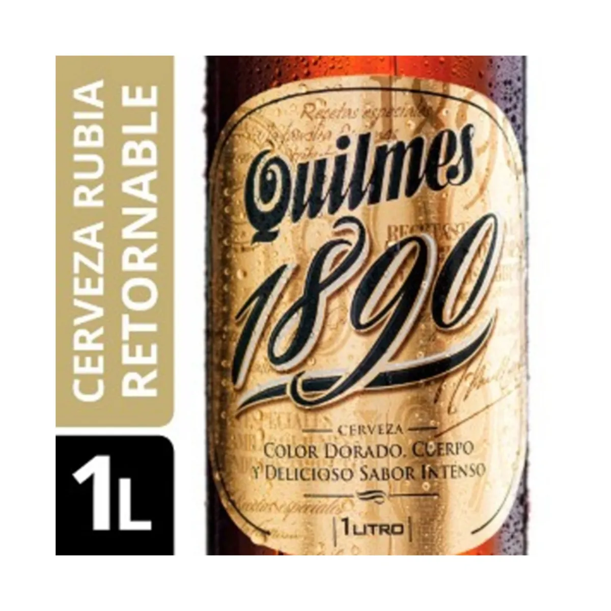 Cerveza blanca Quilmes 1890 retornable 1 lt