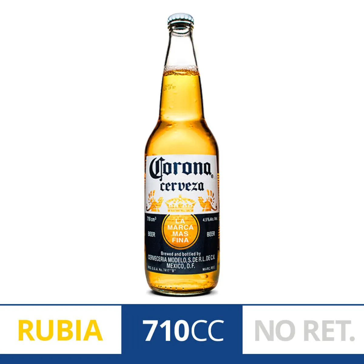 Cerveza rubia Corona 710 ml
