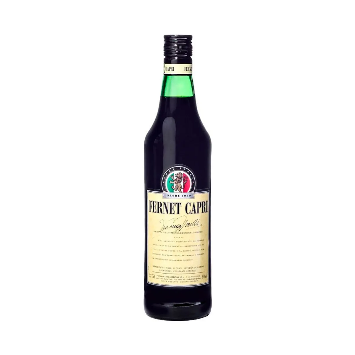 Fernet Capri en botella 700 cc.