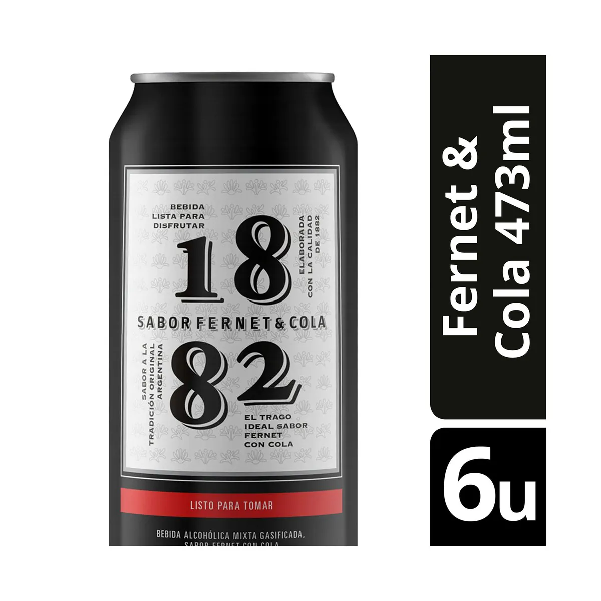 Fernet con cola 1882 473 cc.