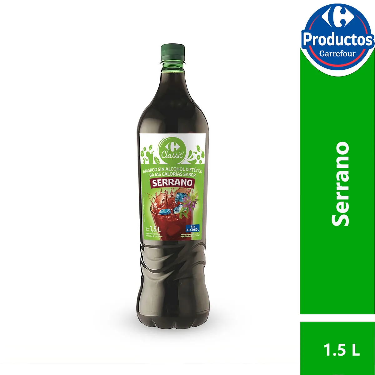 Aperitivo sin alcohol Serrano Carrefour Classic 1,5 lts