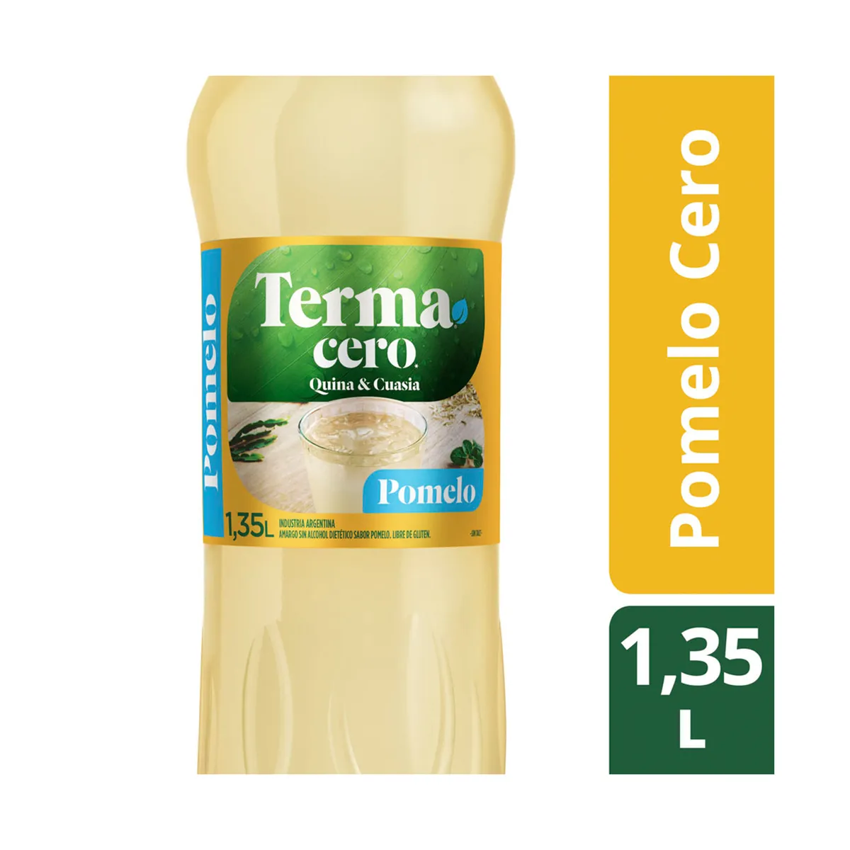 Aperitivo sin alcohol Pomelo Terma sin azúcar 1,35 lts