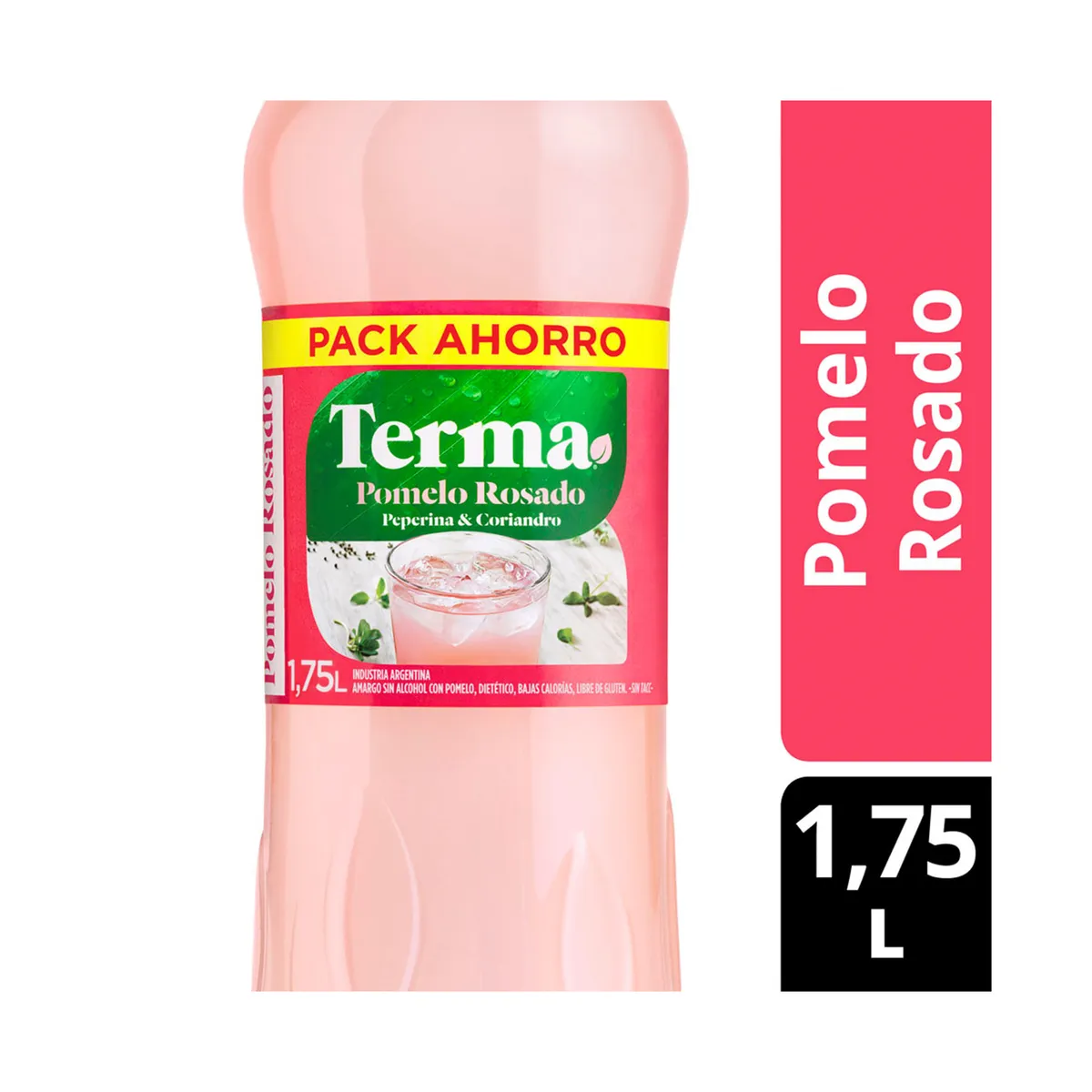 Aperitivo sin alcohol Pomelo Rosado Terma 1,75 lts