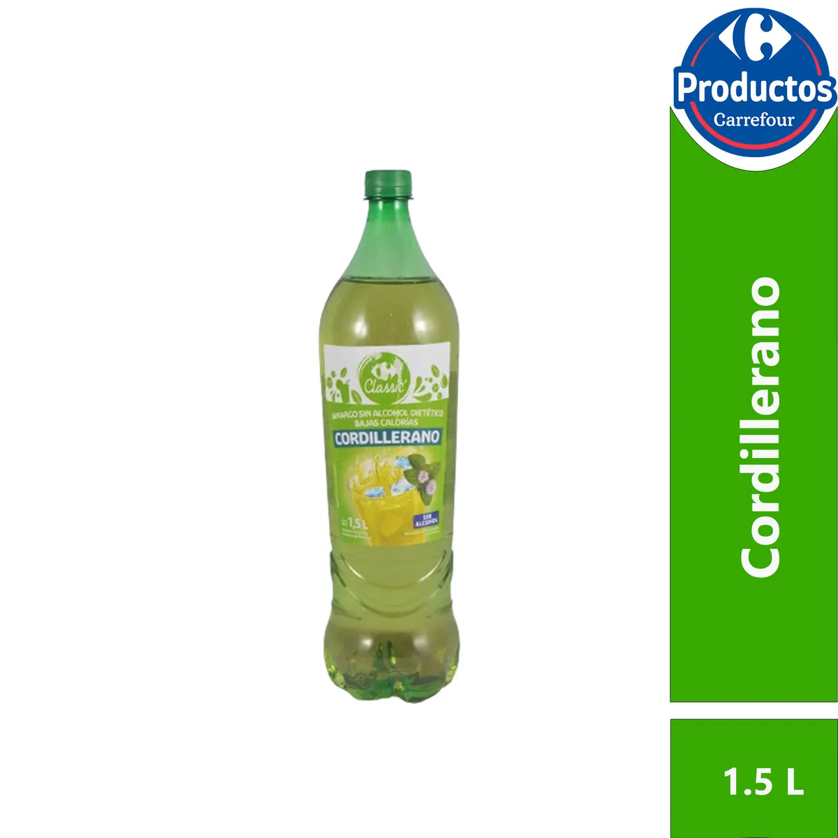 Aperitivo sin alcohol Cordillera Carrefour Classic 1,5 lts