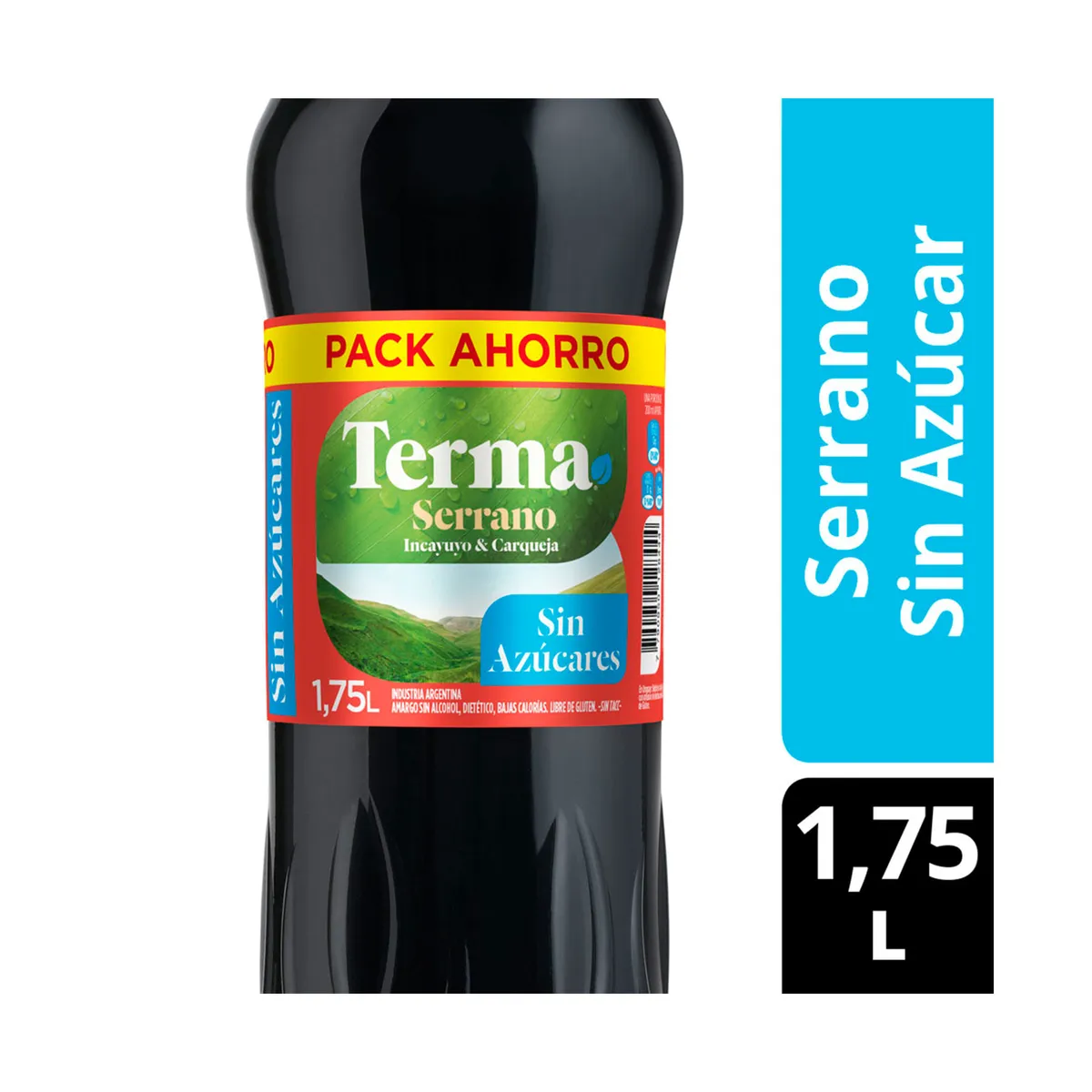 Aperitivo sin alcohol Serrano Terma sin azúcar 1,75 lts