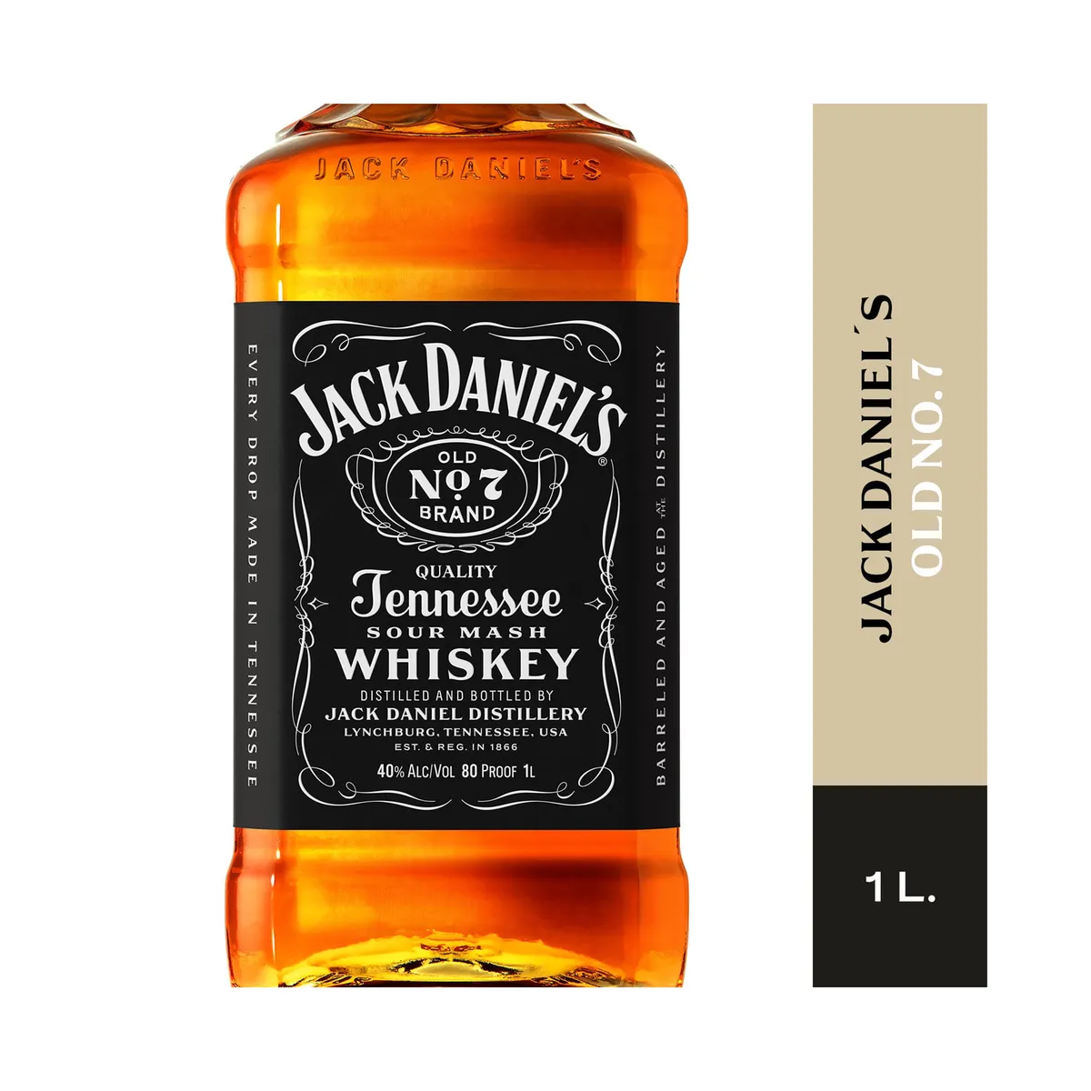 Whisky importado Jack Daniels Tennessee Old N 7 1 lt