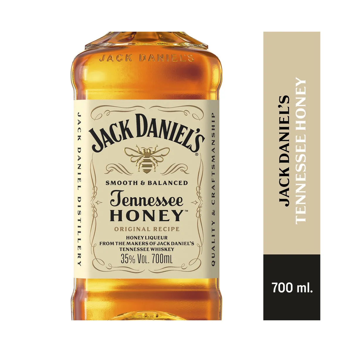 Whisky importado tennesse honey Jack Daniels en botella 700 cc.