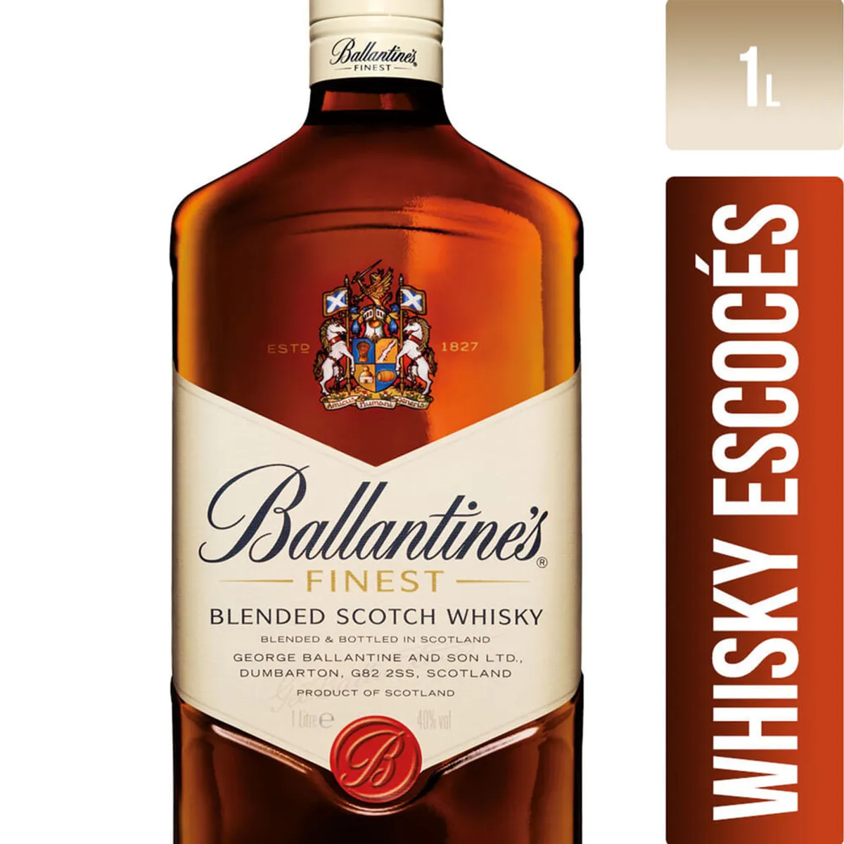 Whisky importado Ballantines finest 1 l.