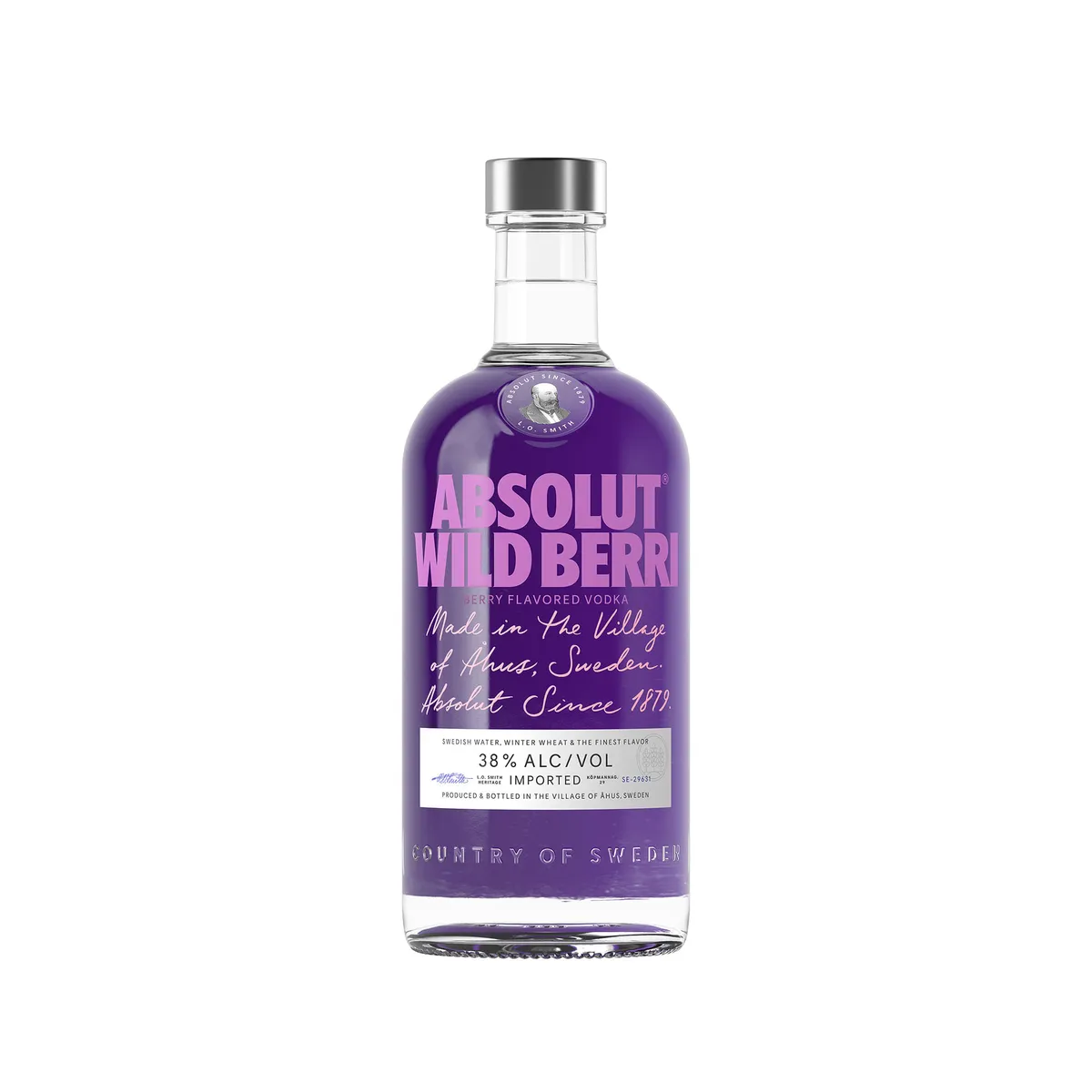 Vodka wild berri Absolut en botella 700 cc.