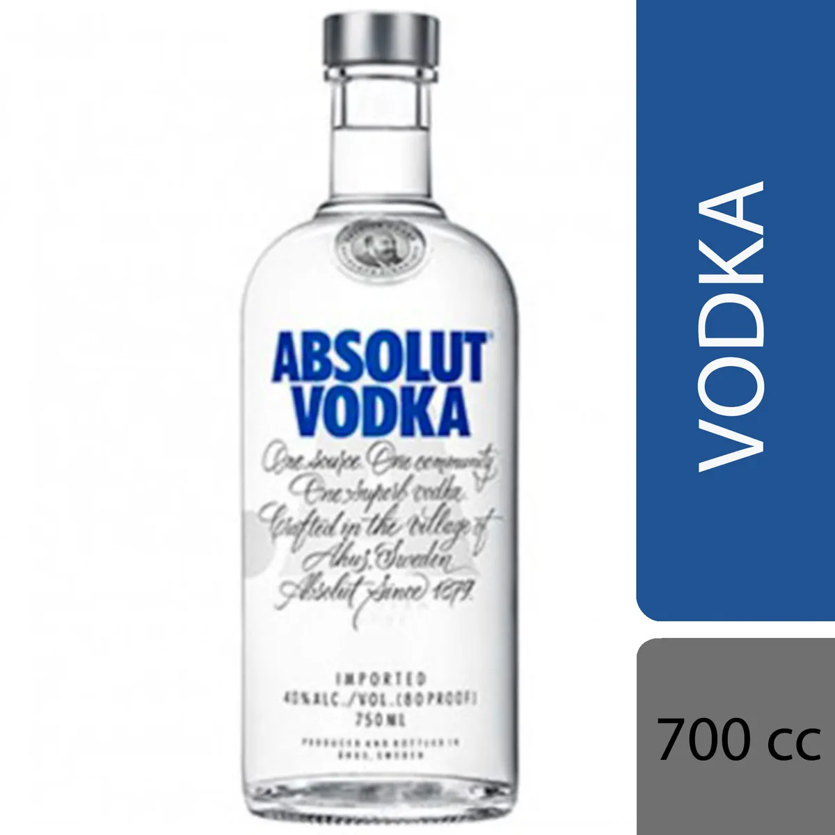 Vodka Absolut botella 700 cc.