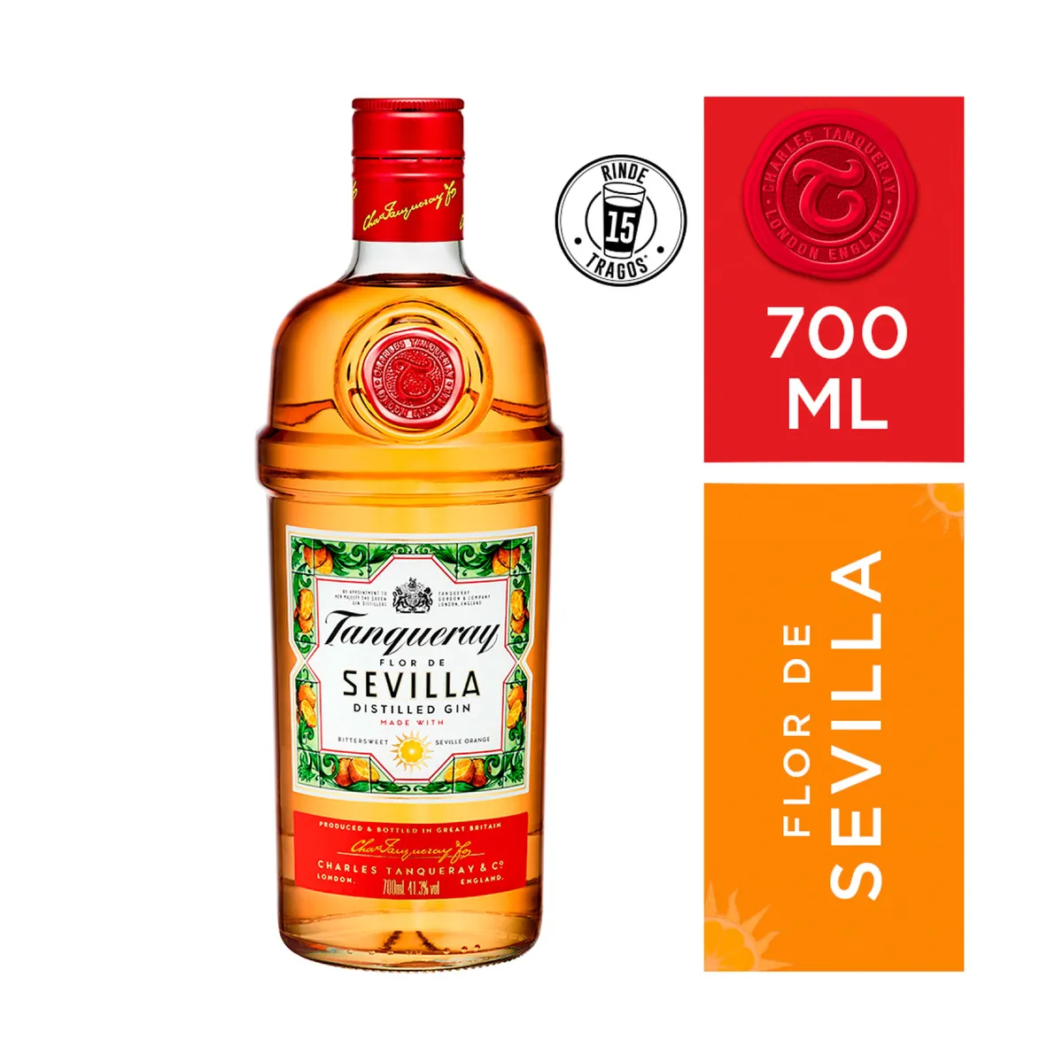 Gin Tanqueray sevilla 700 cc.