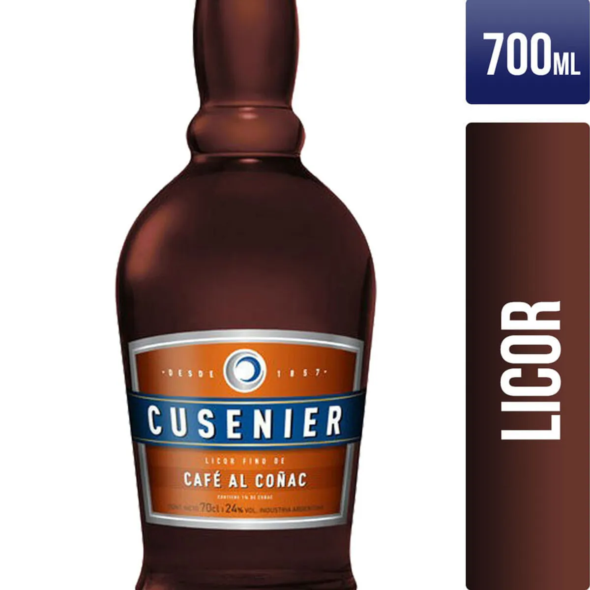 Licor Cusenier café al cognac 700 cc.