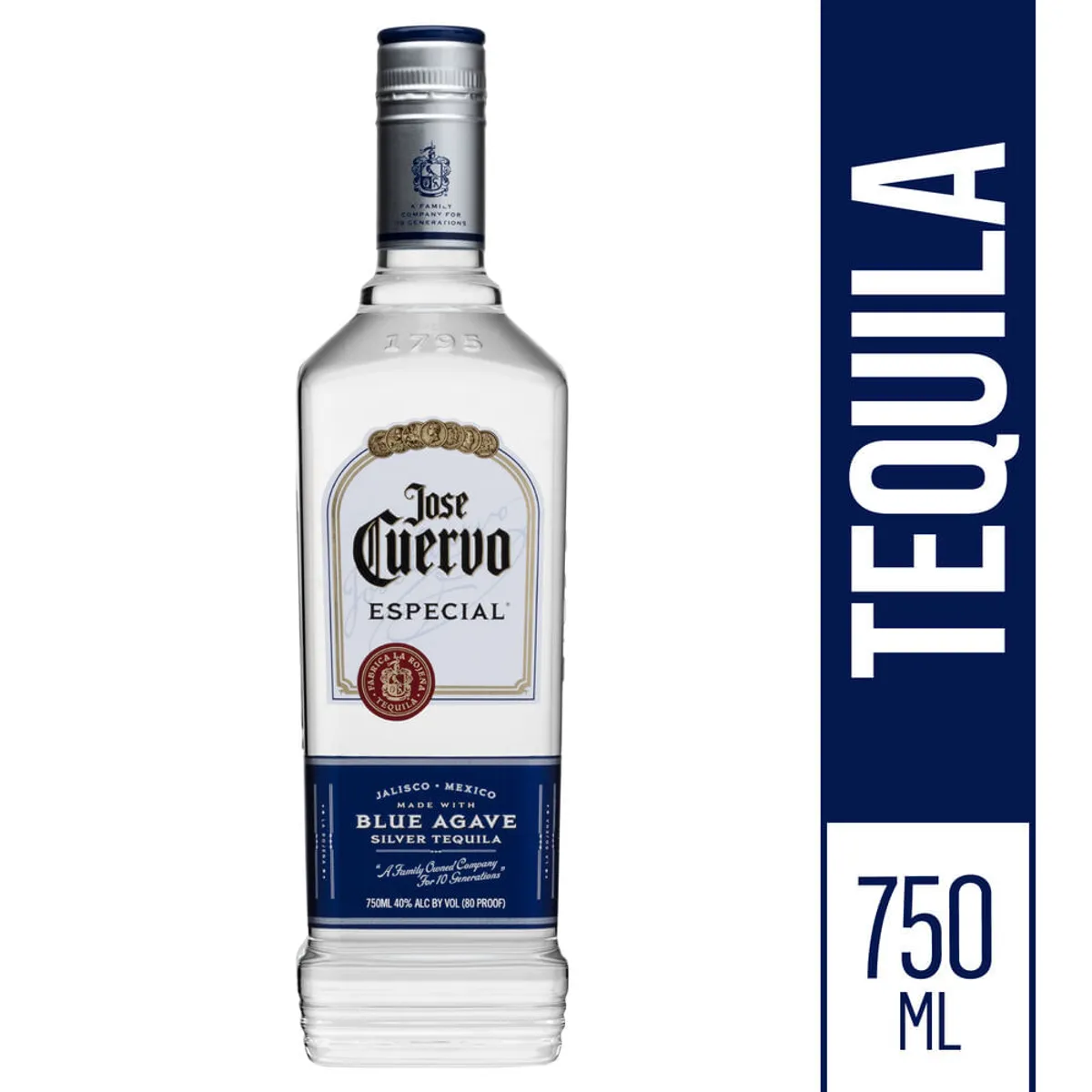 Tequila silver Jose Cuervo especial 750 cc.