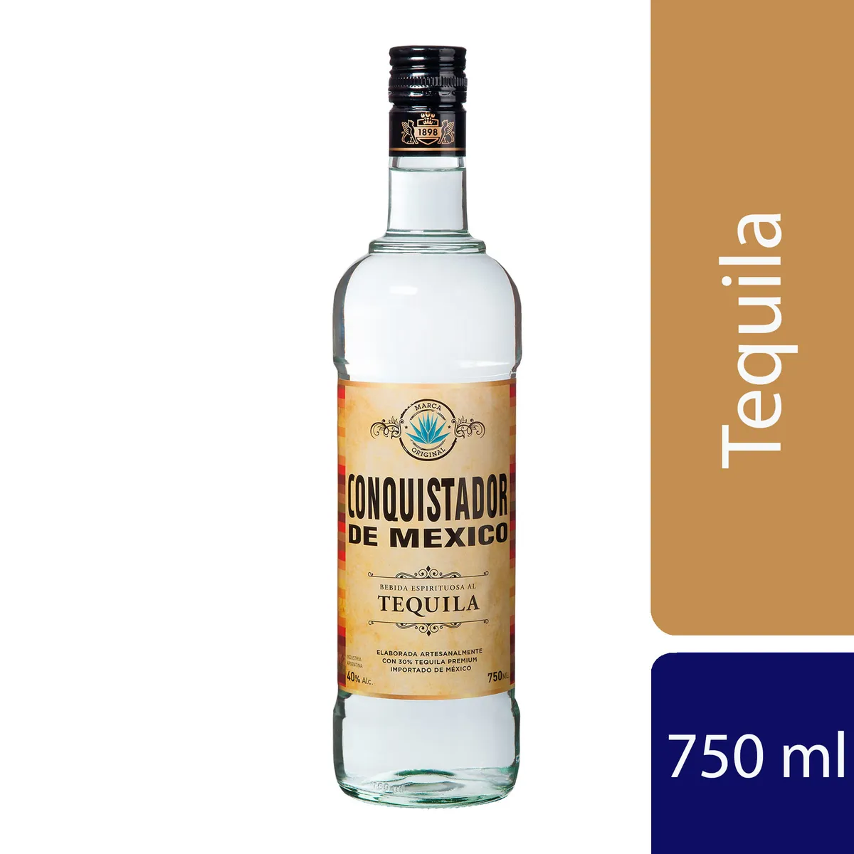 Tequila Conquistador de Mexico 750 cc.