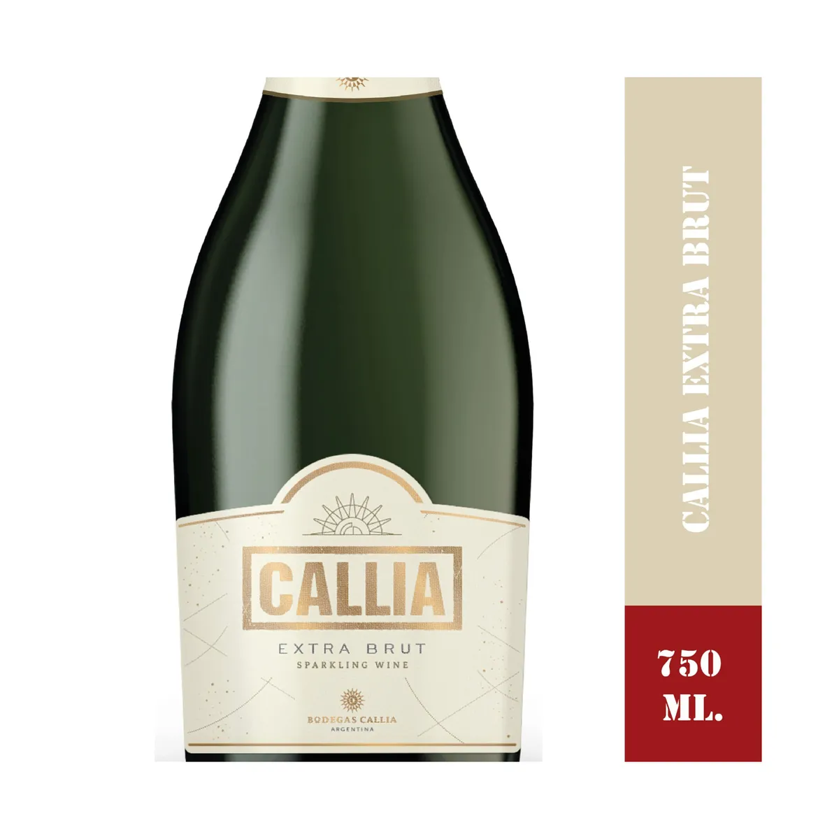 Espumante Callia extra brut en botella 750 cc.