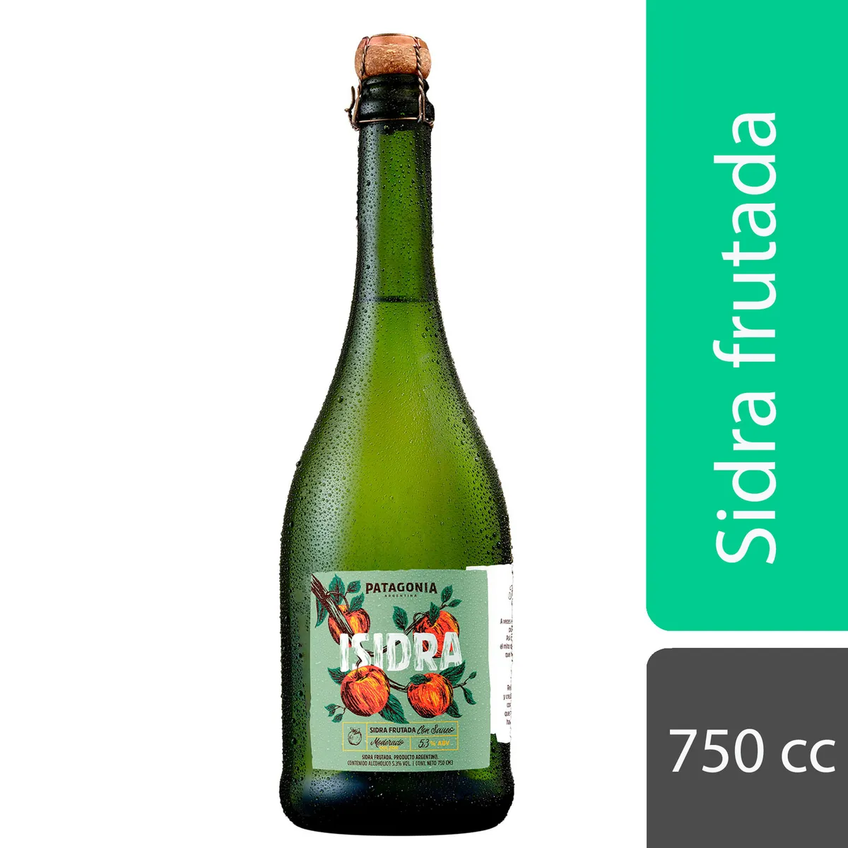 Sidra Patagonia frutada isidra 750 cc.