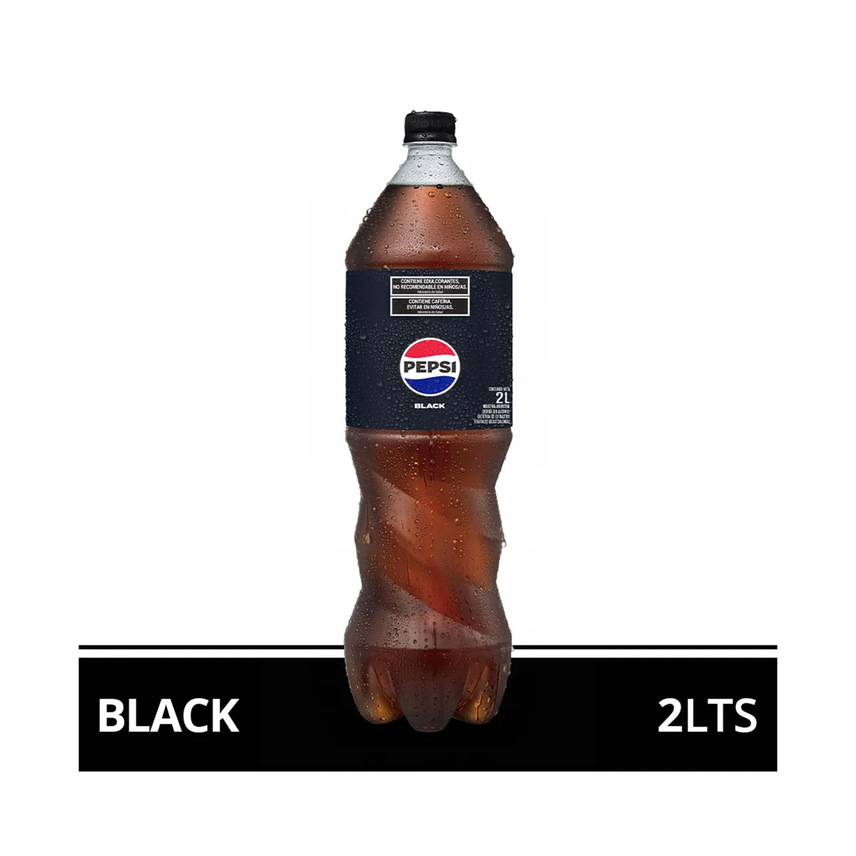 Gaseosa cola Pepsi Black pet 2 lts