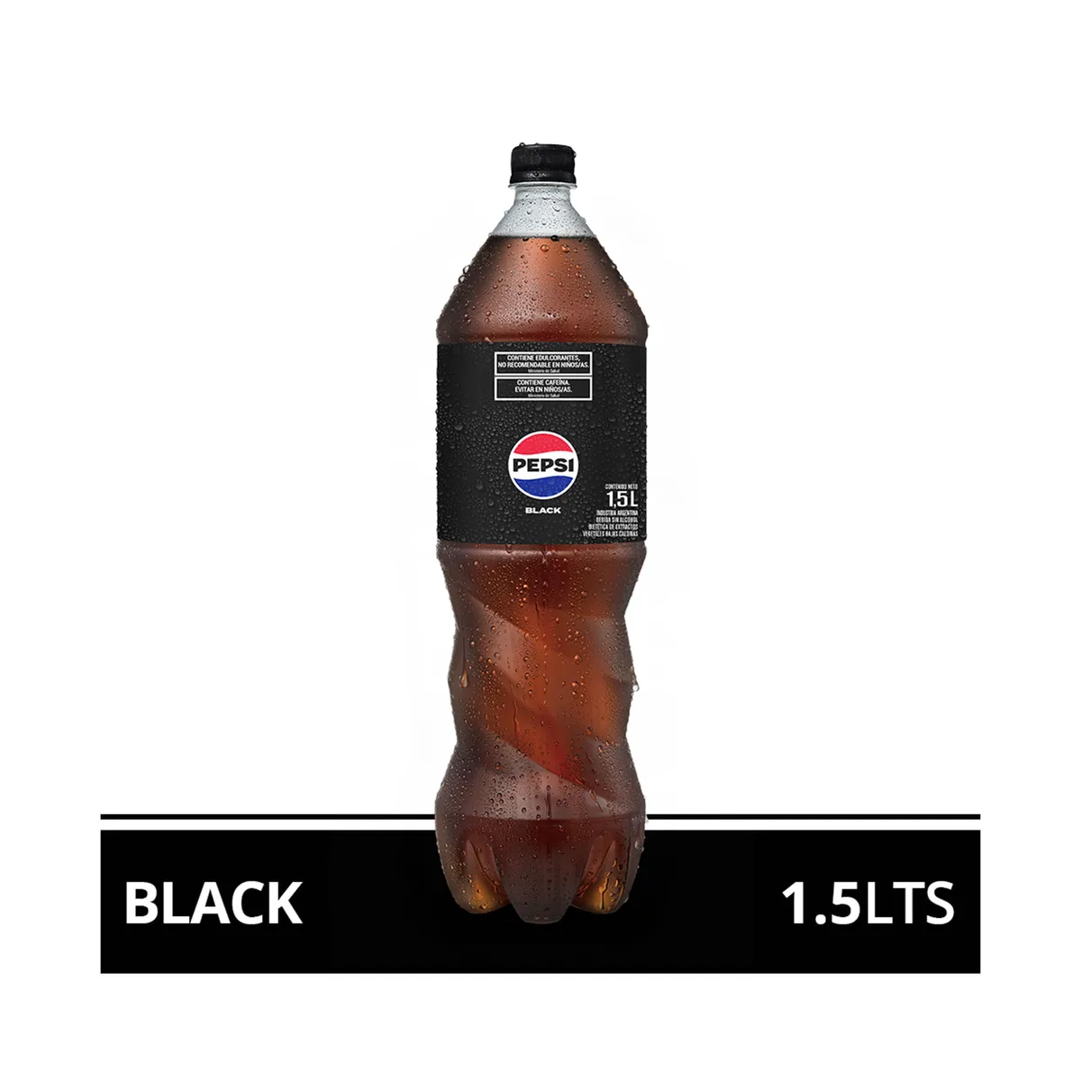 Gaseosa cola Pepsi Black pet 1,5 lts