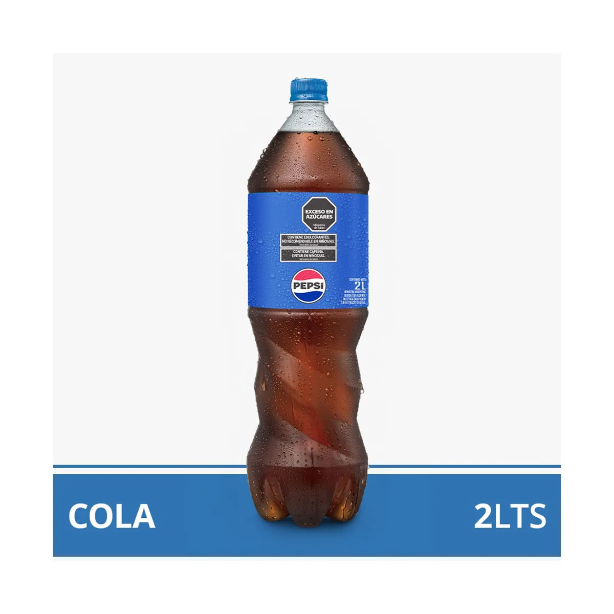 Gaseosa cola Pepsi regular pet 2 lts