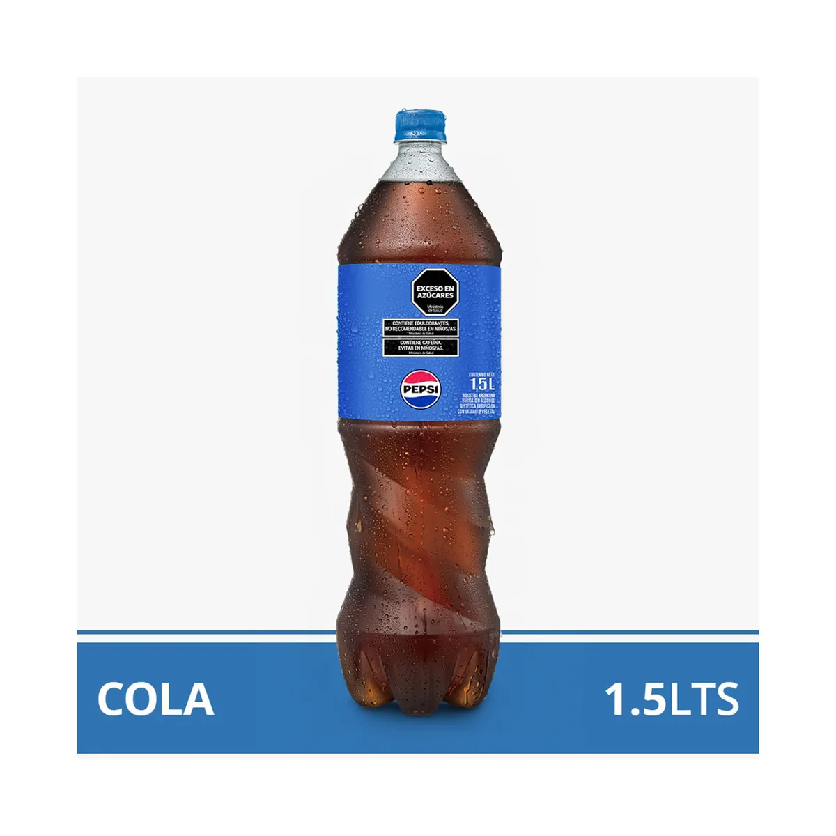Gaseosa cola Pepsi regular pet 1,5 lts