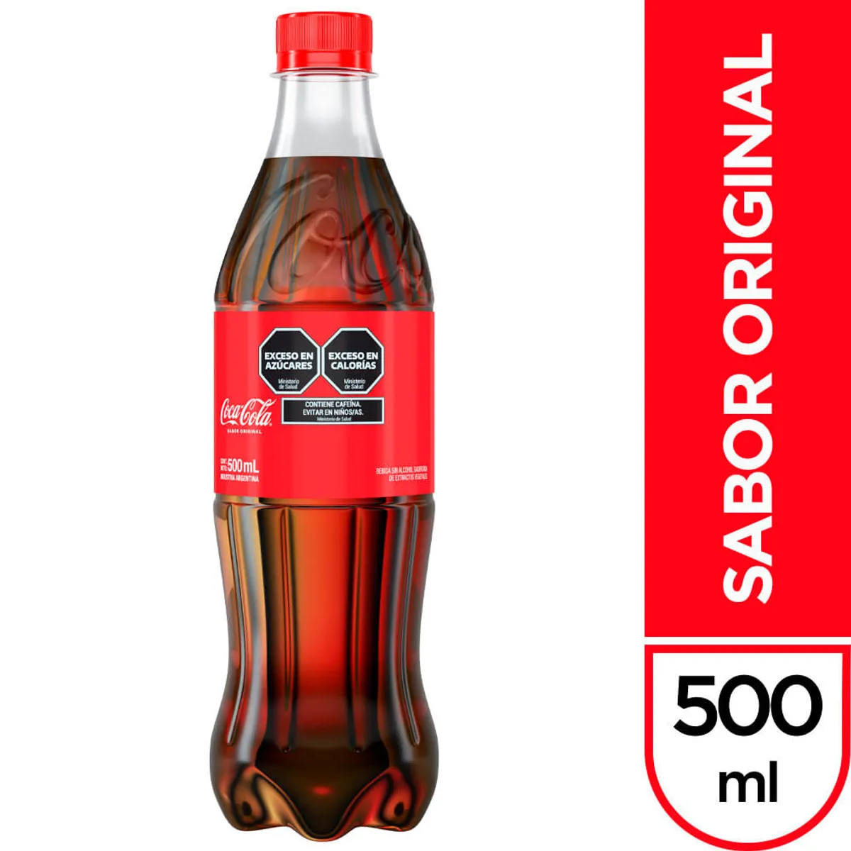 Gaseosa cola Coca Cola sabor original 500 ml